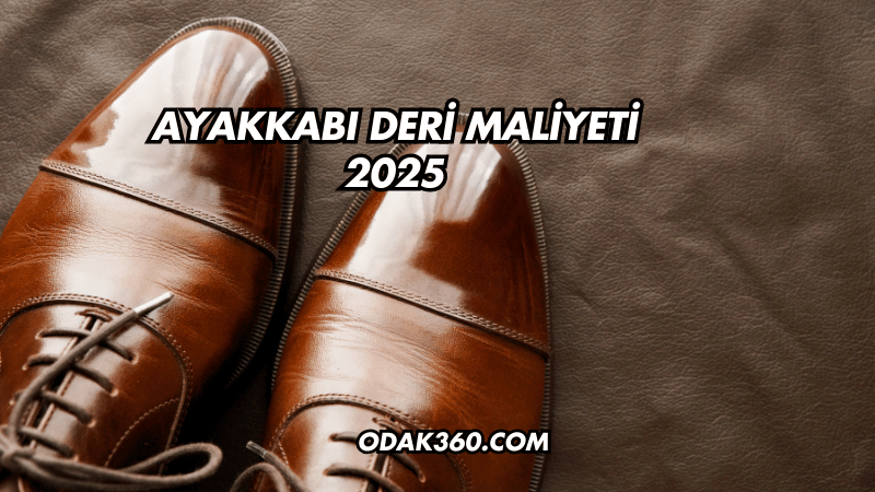 Ayakkabı Deri Maliyeti 2025