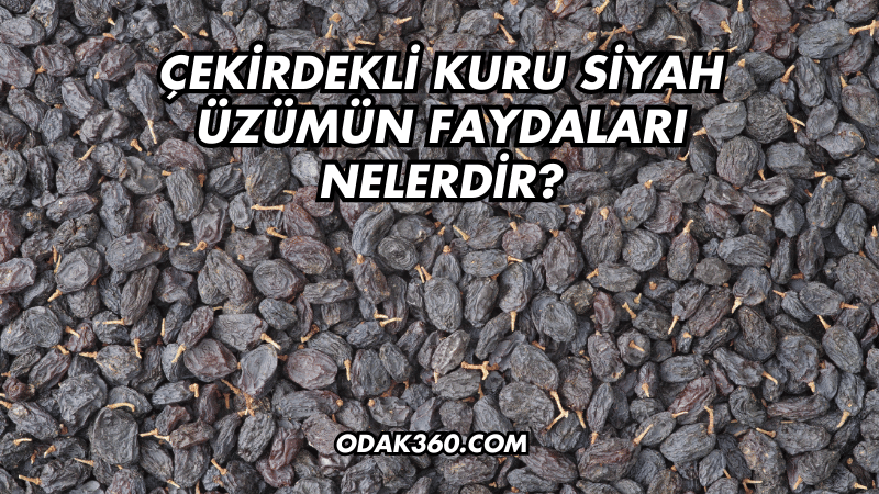 Çekirdekli Kuru Siyah Üzümün Faydaları Nelerdir?