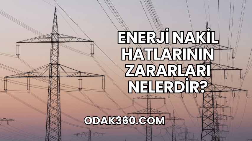 Enerji Nakil Hatlarının Zararları Nelerdir?