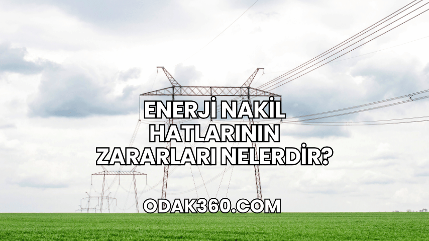 Enerji Nakil Hatlarının Zararları Nelerdir?