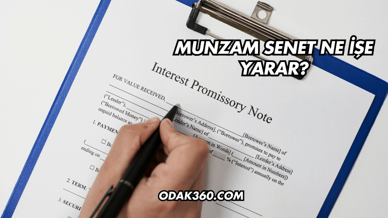 Munzam Senet Ne İşe Yarar?