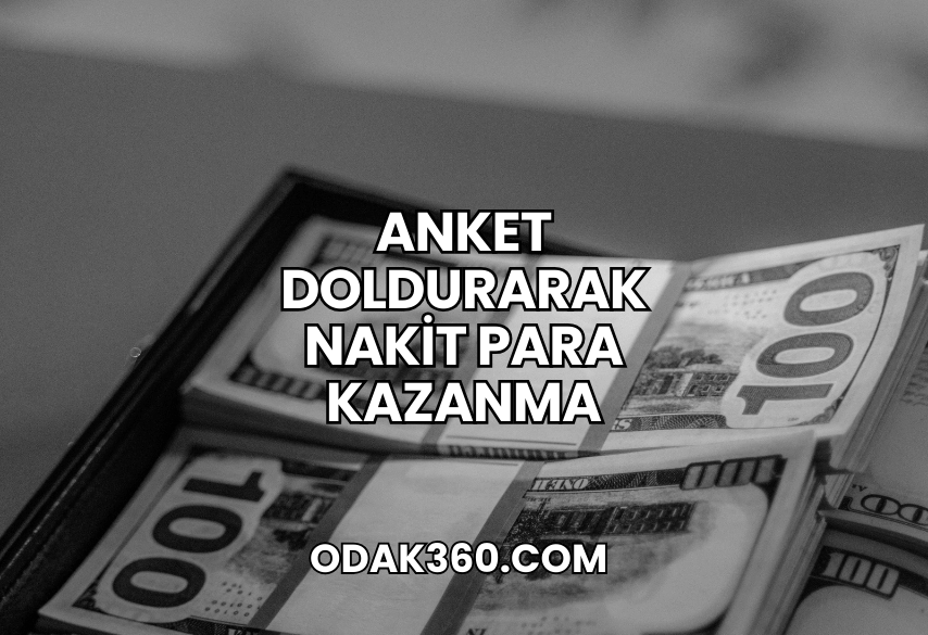 Anket Doldurarak Nakit Para Kazanma